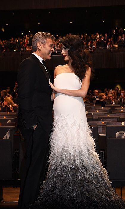 George and Amal gazed at each other lovingly during the Cesar Awards ceremony on February 24 in Paris. George took home a special award.
Photo: Getty Images