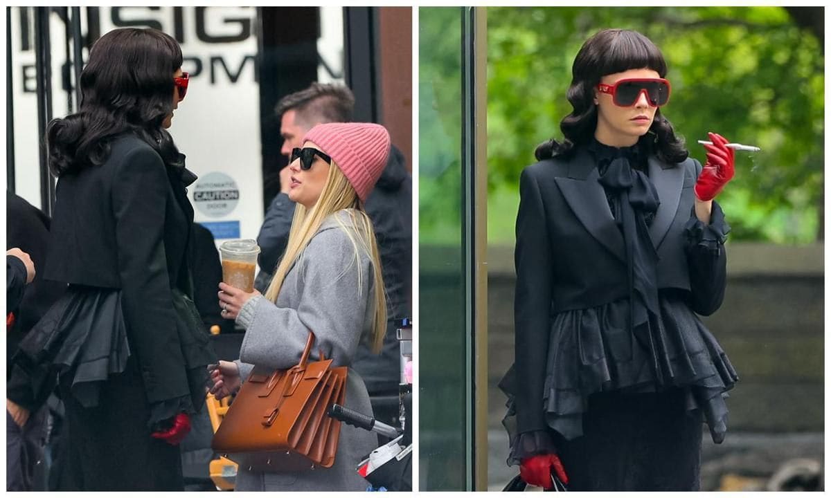  Cara Delevingne and Emma Roberts filming ‘American Horror Story’ 