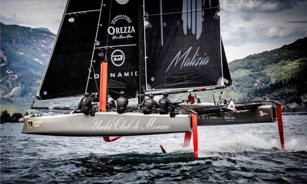 The Monaco royal's team broke their personal speed record.
<br>
Photo: Courtesy of Yacht Club de Monaco