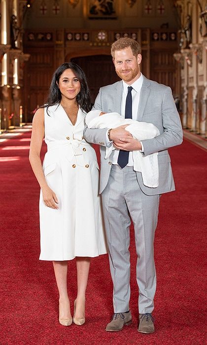 Meghan Markle, Prince Harry and Archie Harrison 