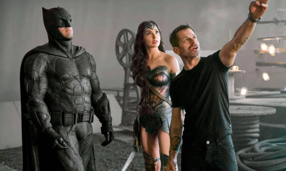 Ben Affleck, Gal Gadot and Zack Snyder.