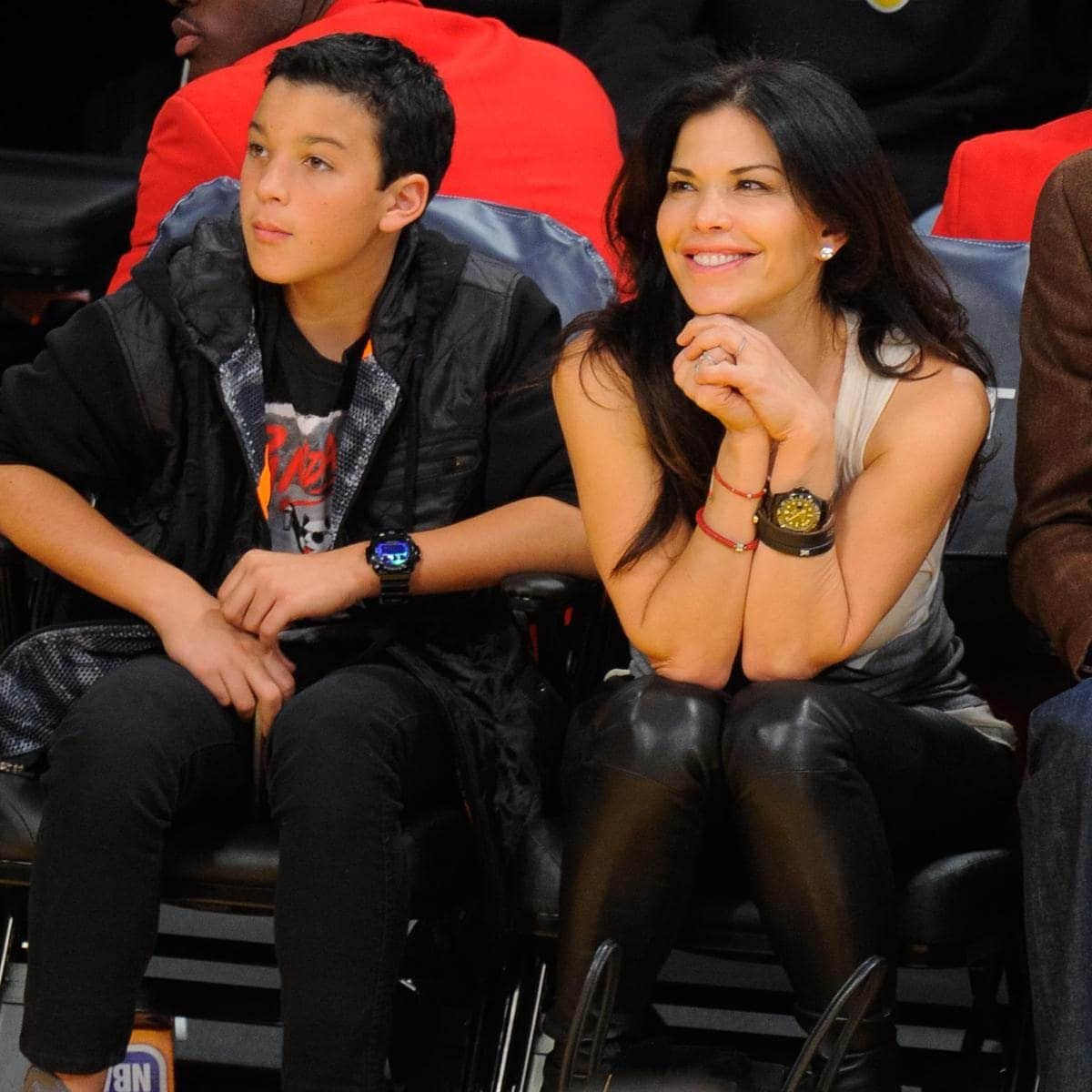 Celebrities At The Los Angeles Lakers Game