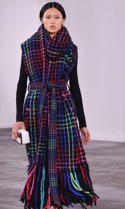 Colorful coat from Gabriela Hearst's Collection