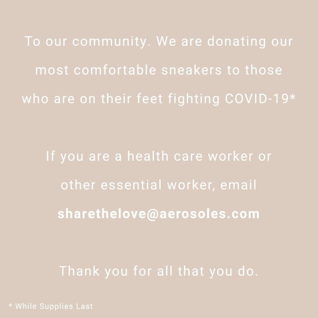 Aerosoles donations