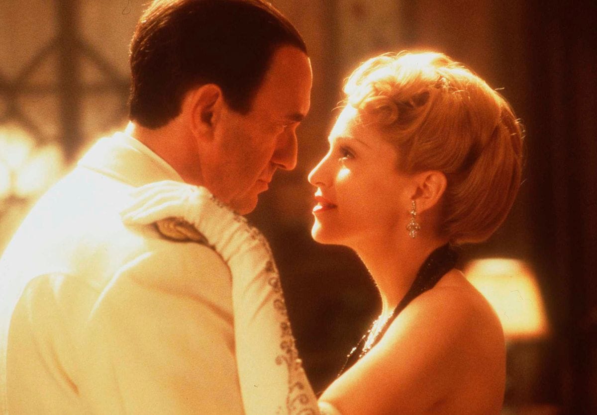 Madonna played Eva Peron in the 1996 film alongside Antonio Banderas, Jonathan Pryce, and more