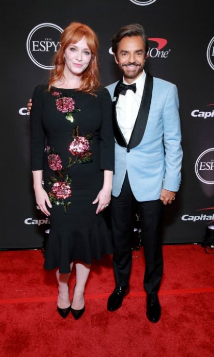 Christina Hendricks and Eugenio Derbez fashion