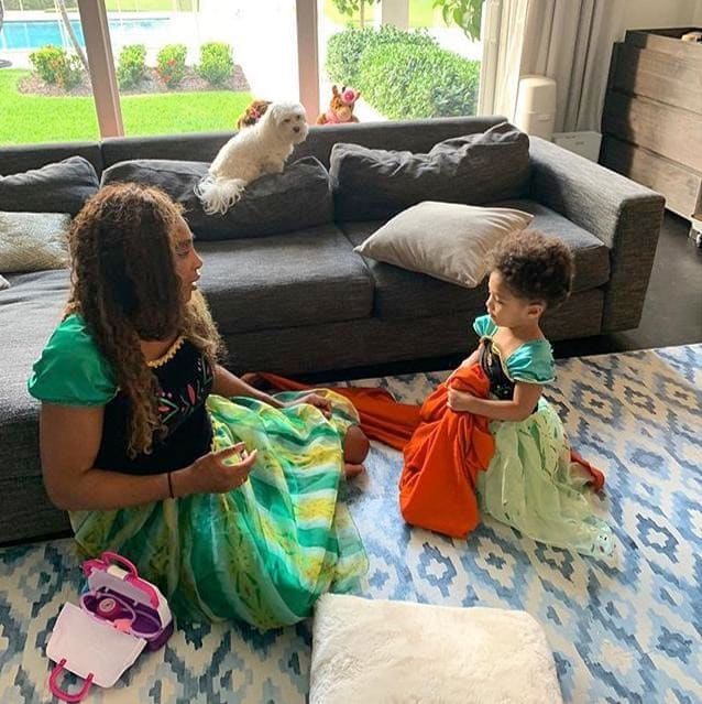 Serena Williams revealed that her daughter Olympia dresses her