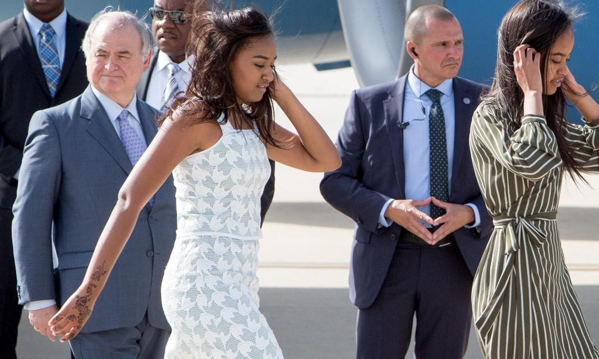 Michelle Obama Arrives in Spain