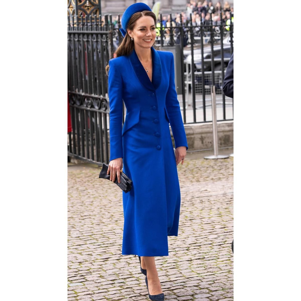 The Duchess of Cambridge stunned in head to toe blue on Commonwealth Day