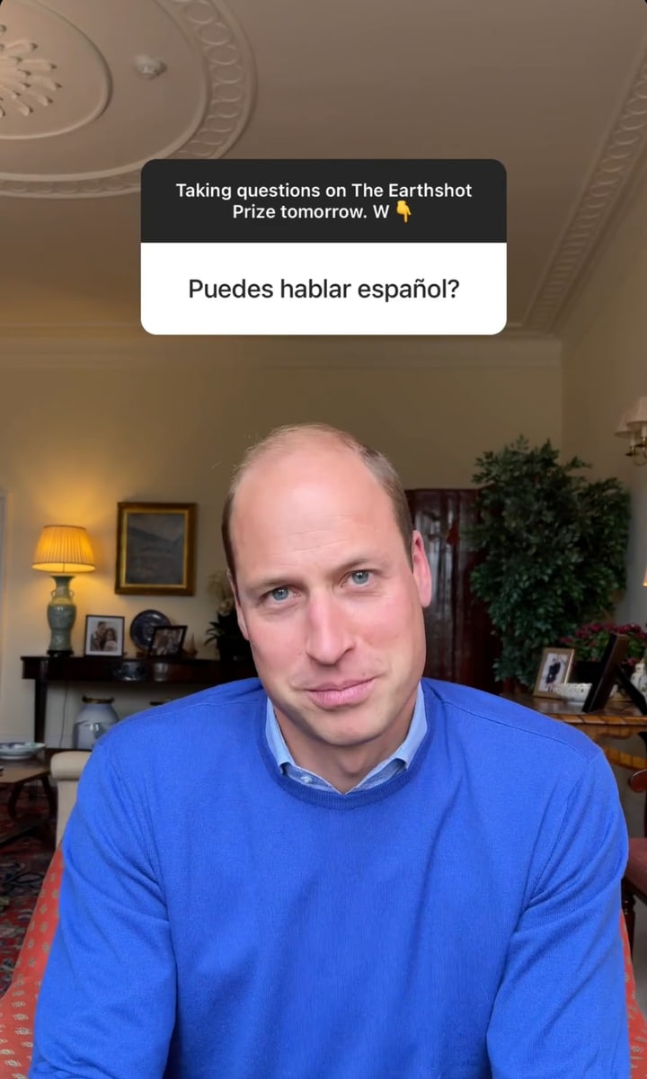 Prince William revealed during a Q&A that he can speak a little Spanish