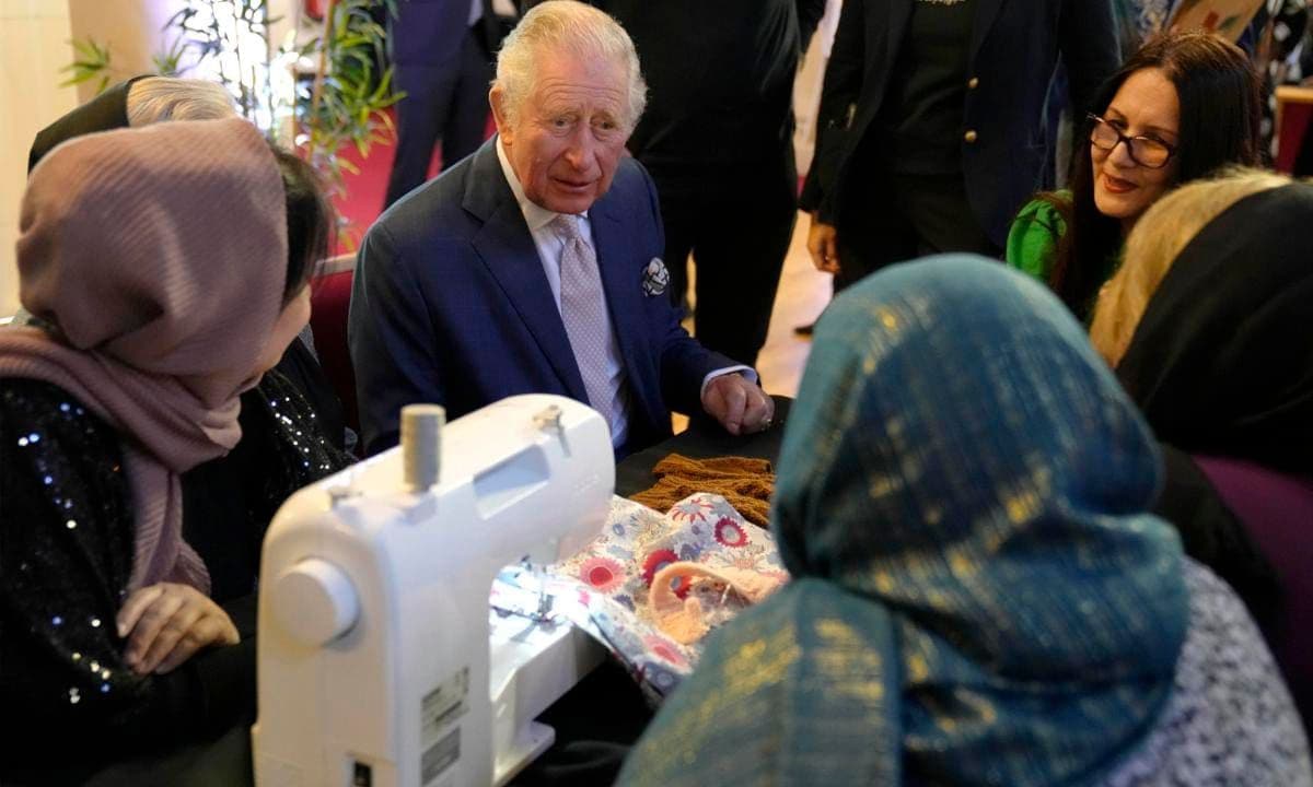 The Prince Of Wales Visits The Refugee Response Programme At St Luke's Church