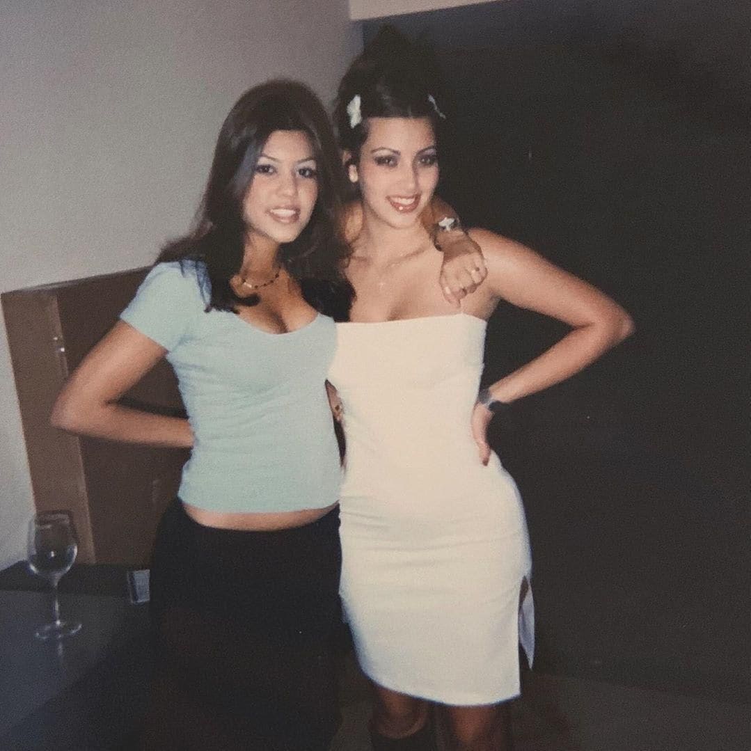 Kim and Kourtney Kardashian