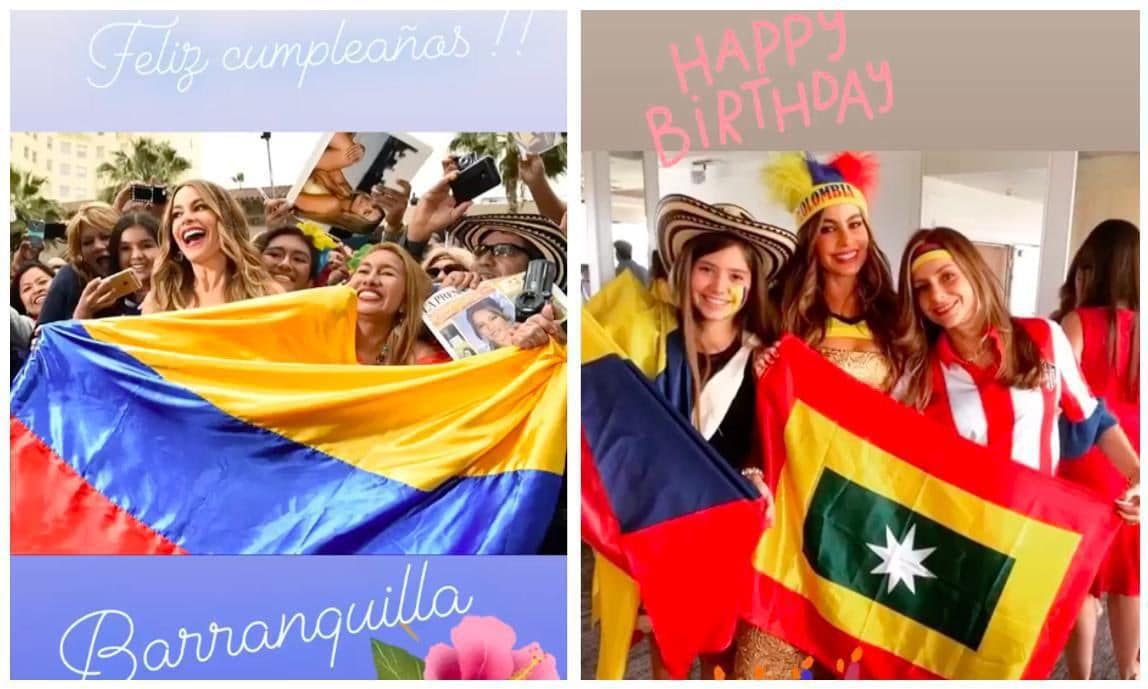 Sofia Vergara shares a picture of herself celebrating