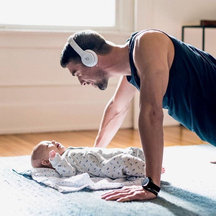 Take your son to work day! Michael managed to sneak in some laughs with his baby boy on the set of the Beats by Dre <i>Got No Strings</i> video shoot.
Photo: Instagram/@m_phelps00