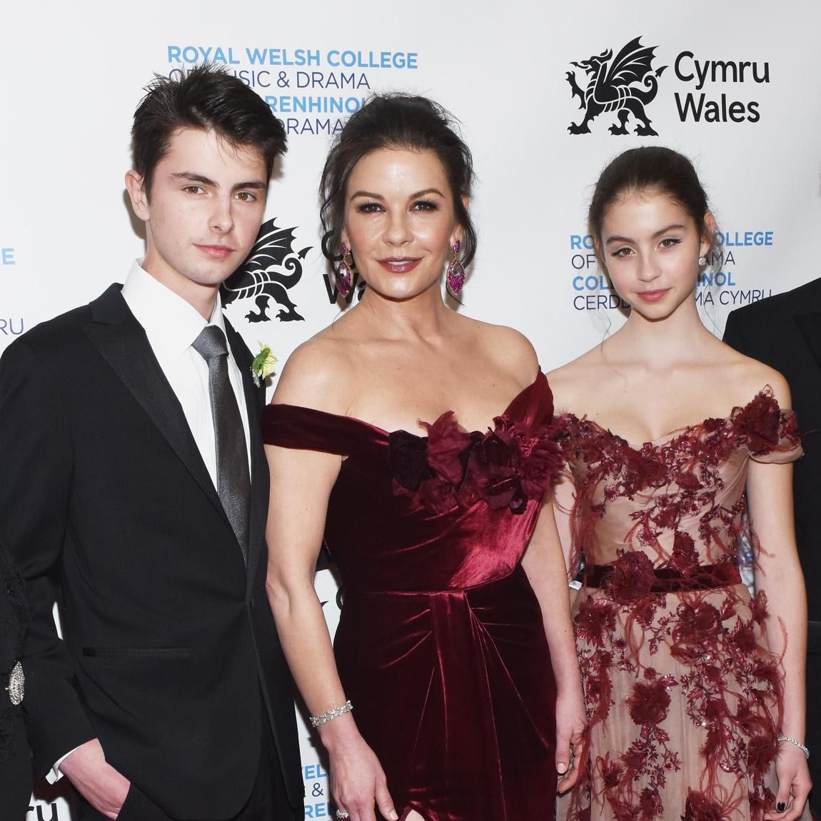 Dylan Michael Douglas, Catherine Zeta Jones and Carys Zeta Douglas