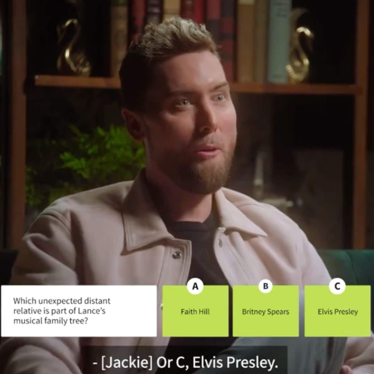 Lance Bass is shocked to find out he is related to Britney Spears