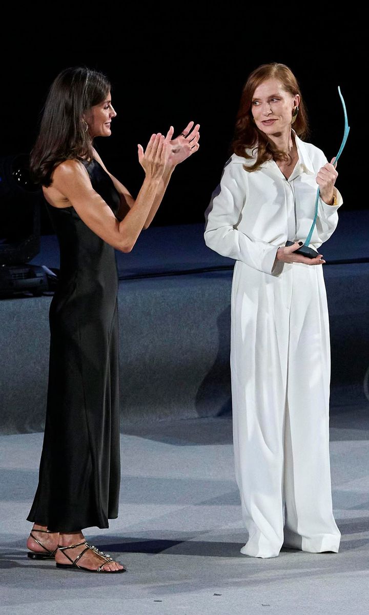 The royal presented Isabelle Huppert with the Masters of Cinema Award