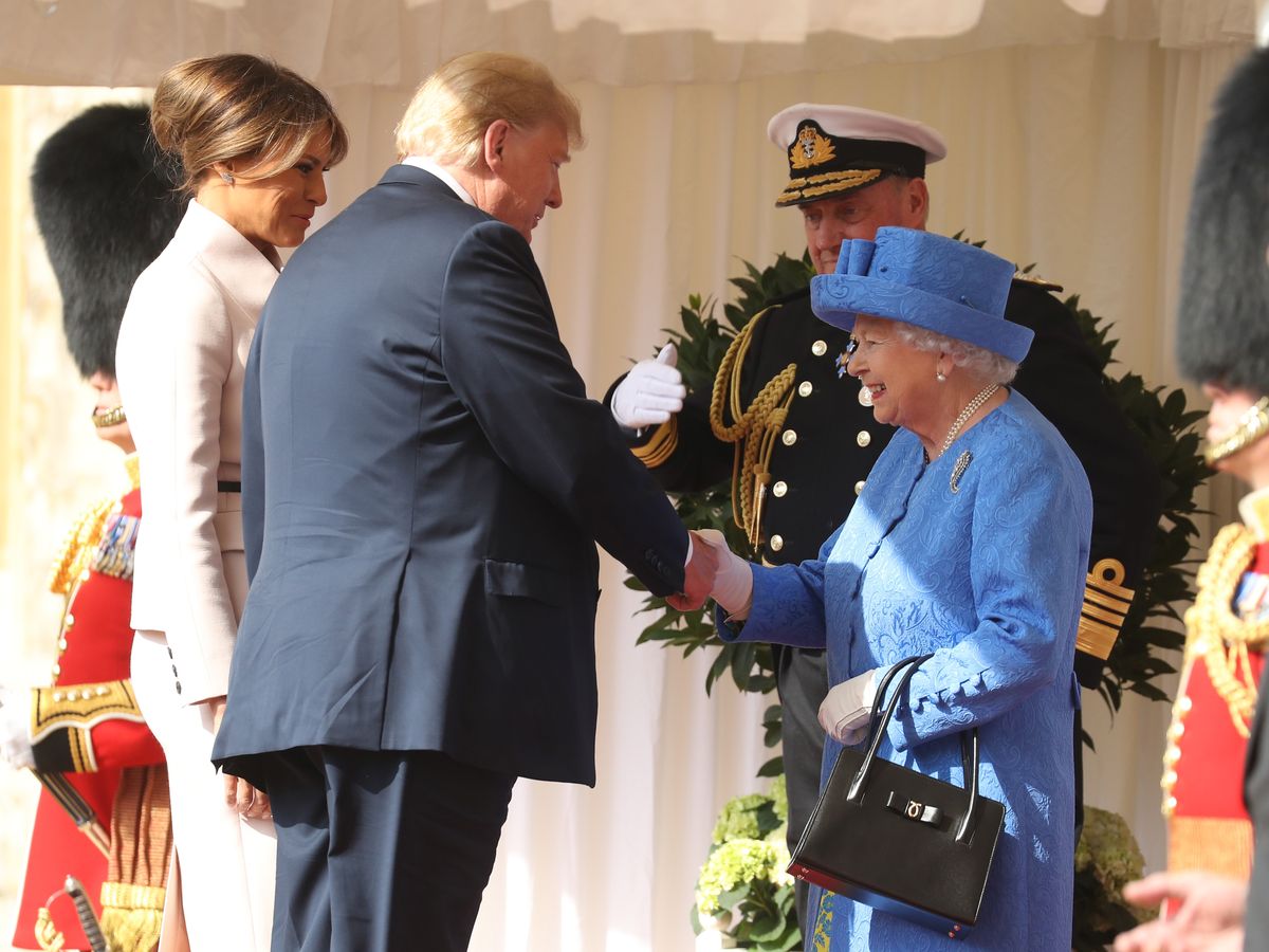 Former President Donald Trump first met Queen Elizabeth in 2018