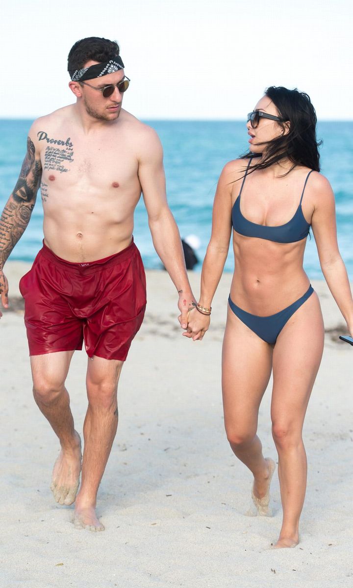 Bre Tiesi y Johnny Manziel