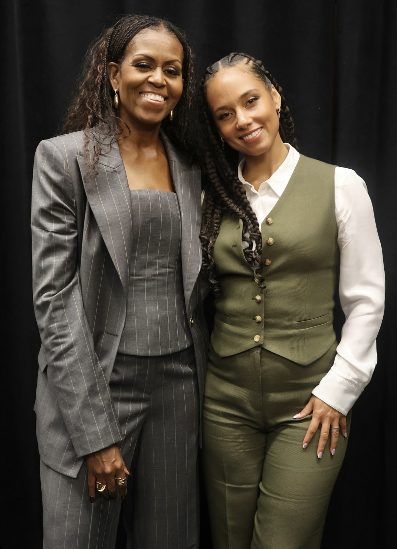 Michelle Obama and Alicia Keys