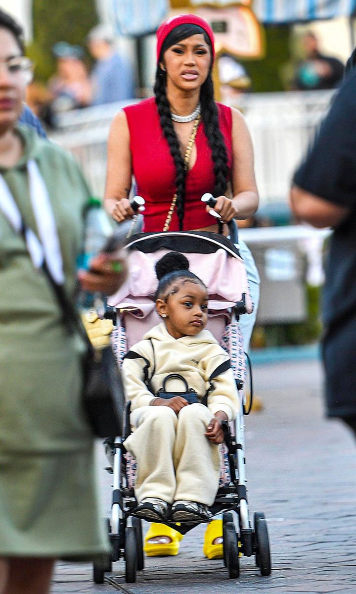 Cardi B takes daughter Kulture to Disneyland