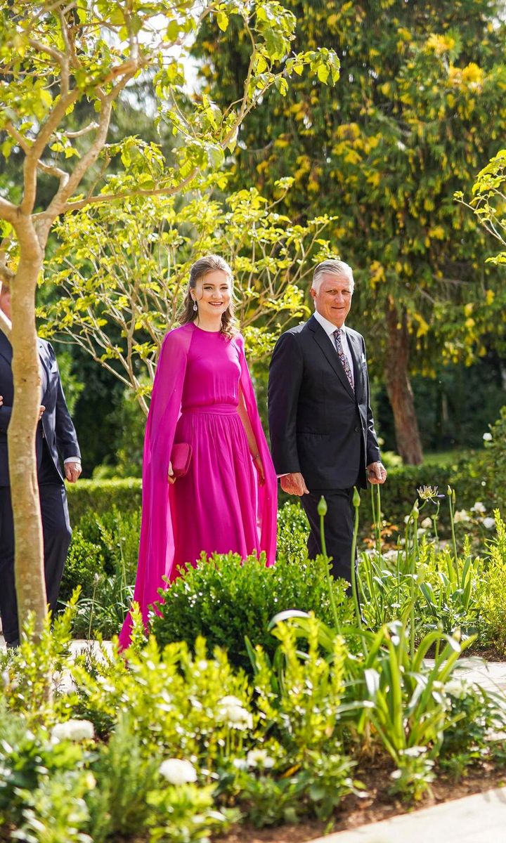 King Philippe of Belgium and his eldest child, Princess Elisabeth.