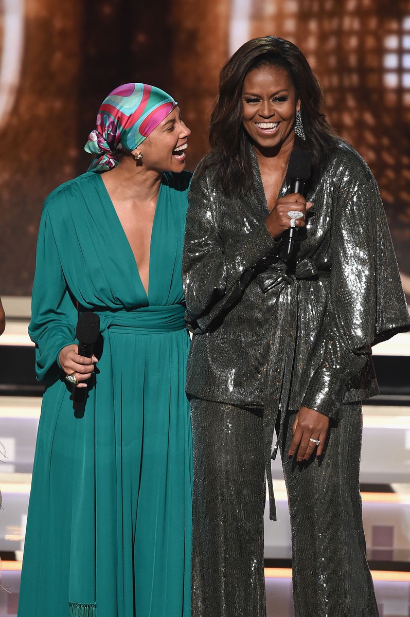 Alicia Keys and Michelle Obama