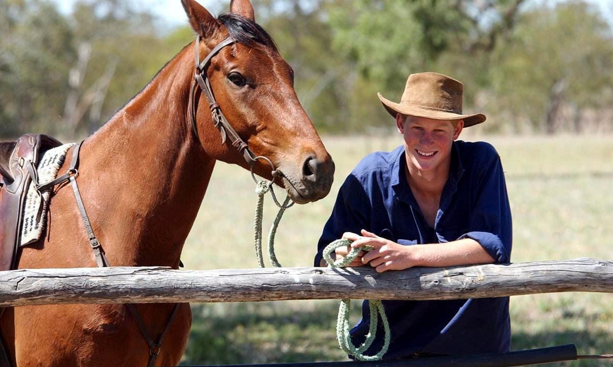 Prince Harry worked as a jackaroo in Australia in 2003