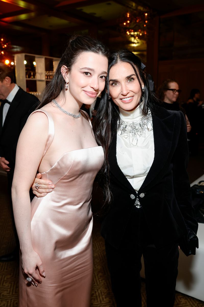 Mikey Madison and Demi Moore attend the After Party for the 36th Annual Palm Springs International Film Awards