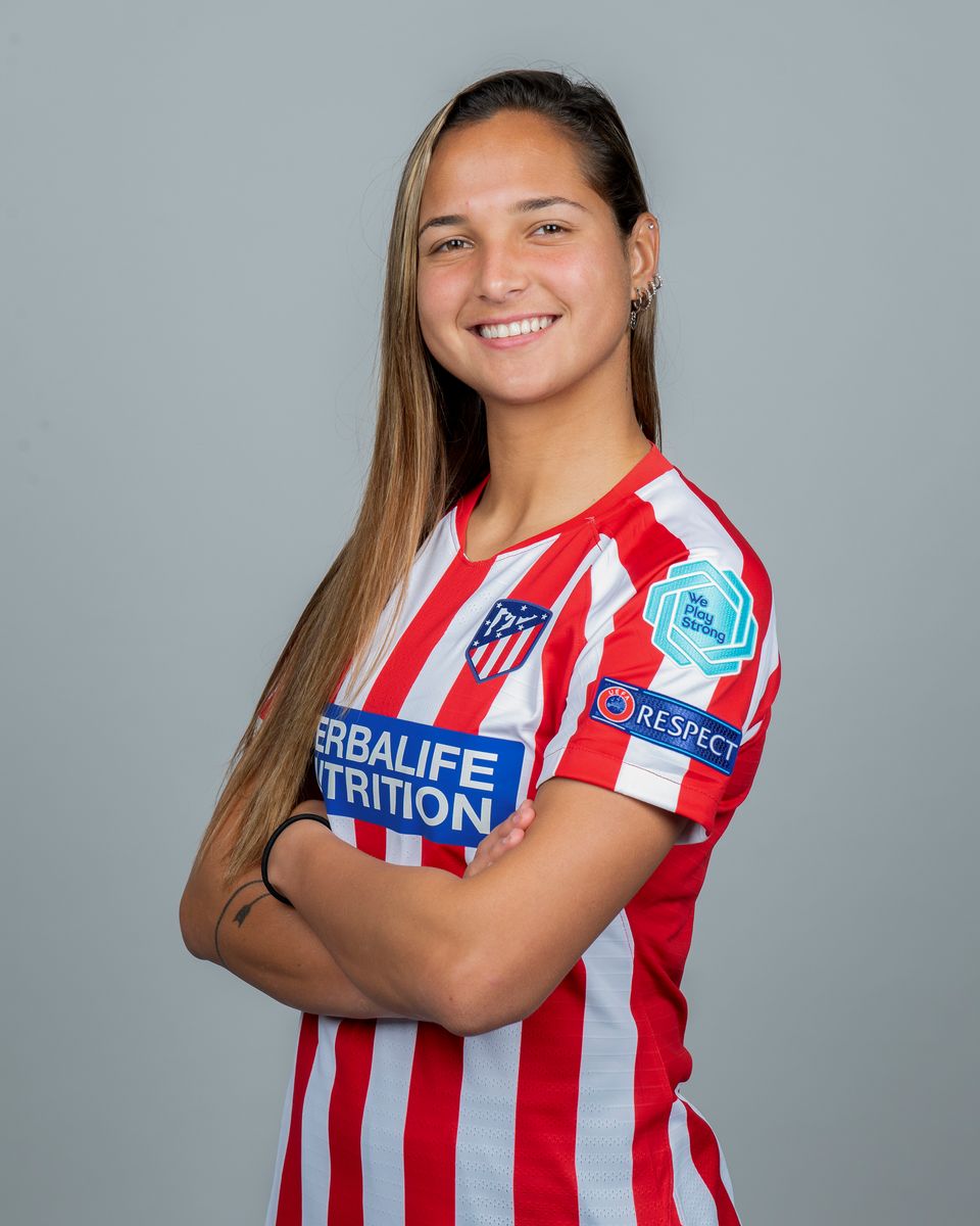 BARCELONA, SPAIN - JANUARY 30: Deyna Castellanos of Atletico Madrid poses during UEFA Women's Champions League Portrait Shoot on January 30, 2020 in Barcelona, Spain. (Photo by David Ramos - UEFA/UEFA via Getty Images)