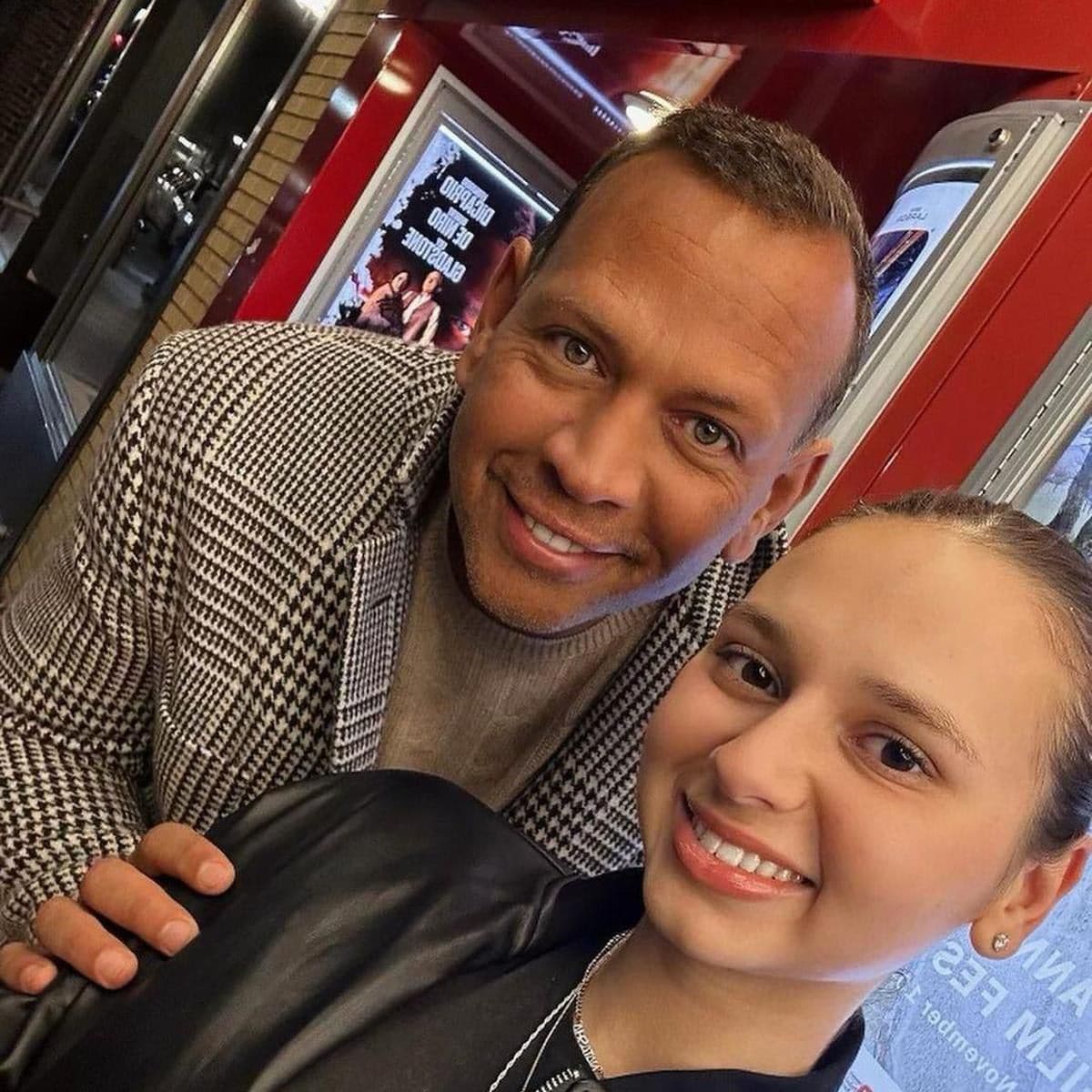 Alex Rodriguez and his daughter Tashi