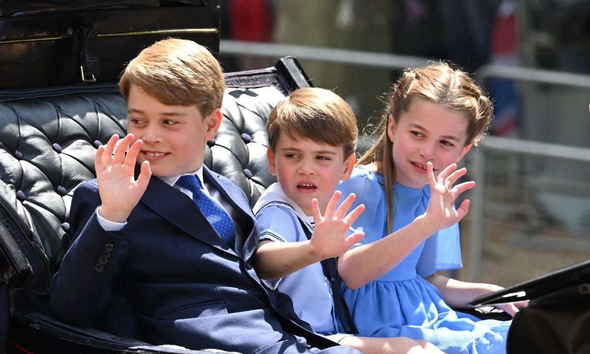 Prince George, Princess Charlotte and Prince Louis made their carriage debut at Trooping the Colour in June.