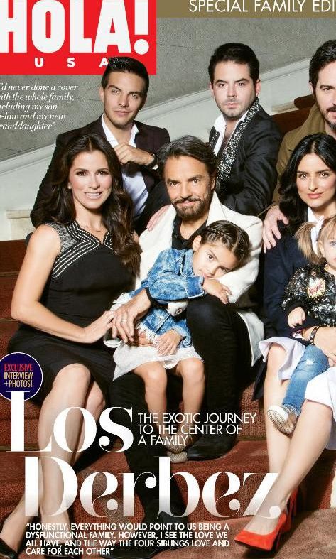 Eugenio Derbez and his family together for HOLA! USA