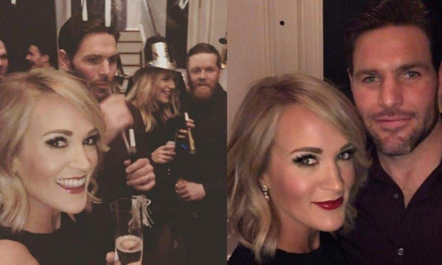 Carrie Underwood kissed 2016 goodbye with her husband, hockey player Mike Fisher. The country singer took to Instagram to share some party pictures, writing: "#nye happy #2017"
Photo: Instagram/@carrieunderwood