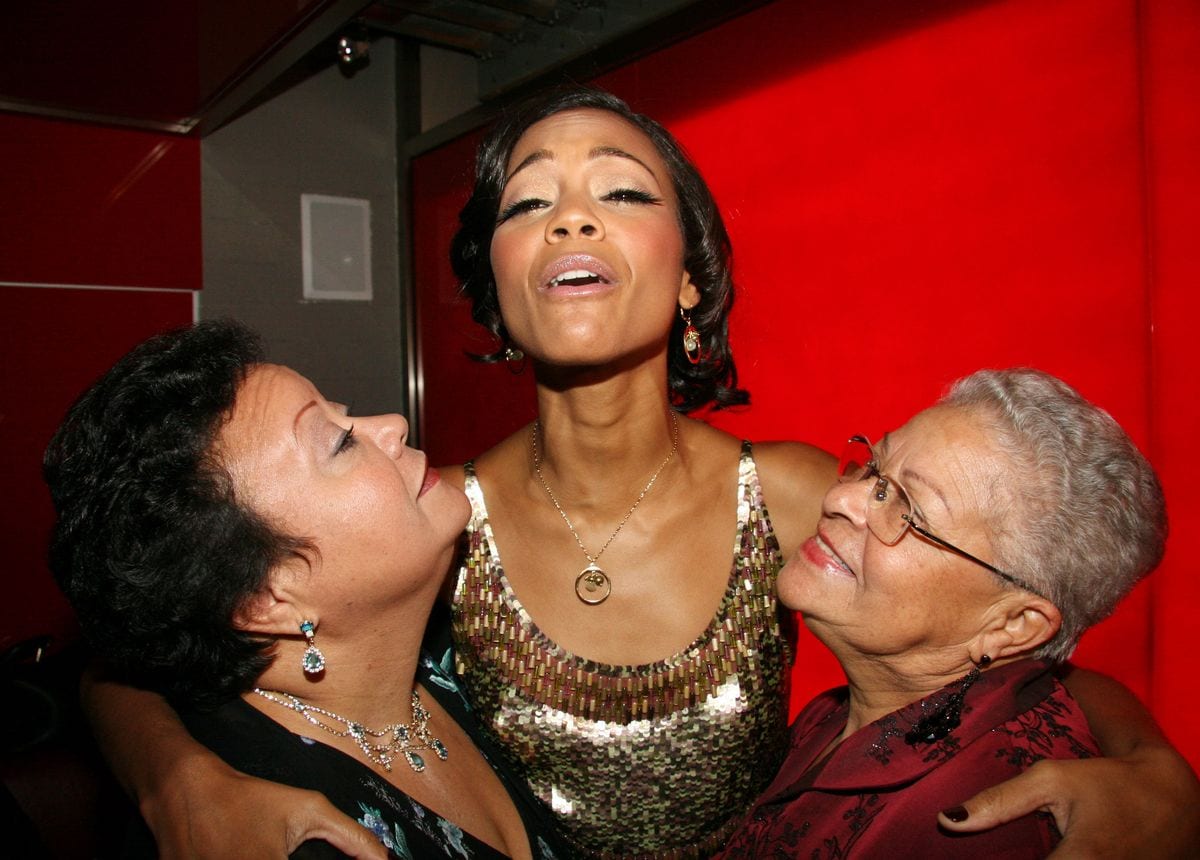 Zoe Saldaña with her Mother and Grandmother 