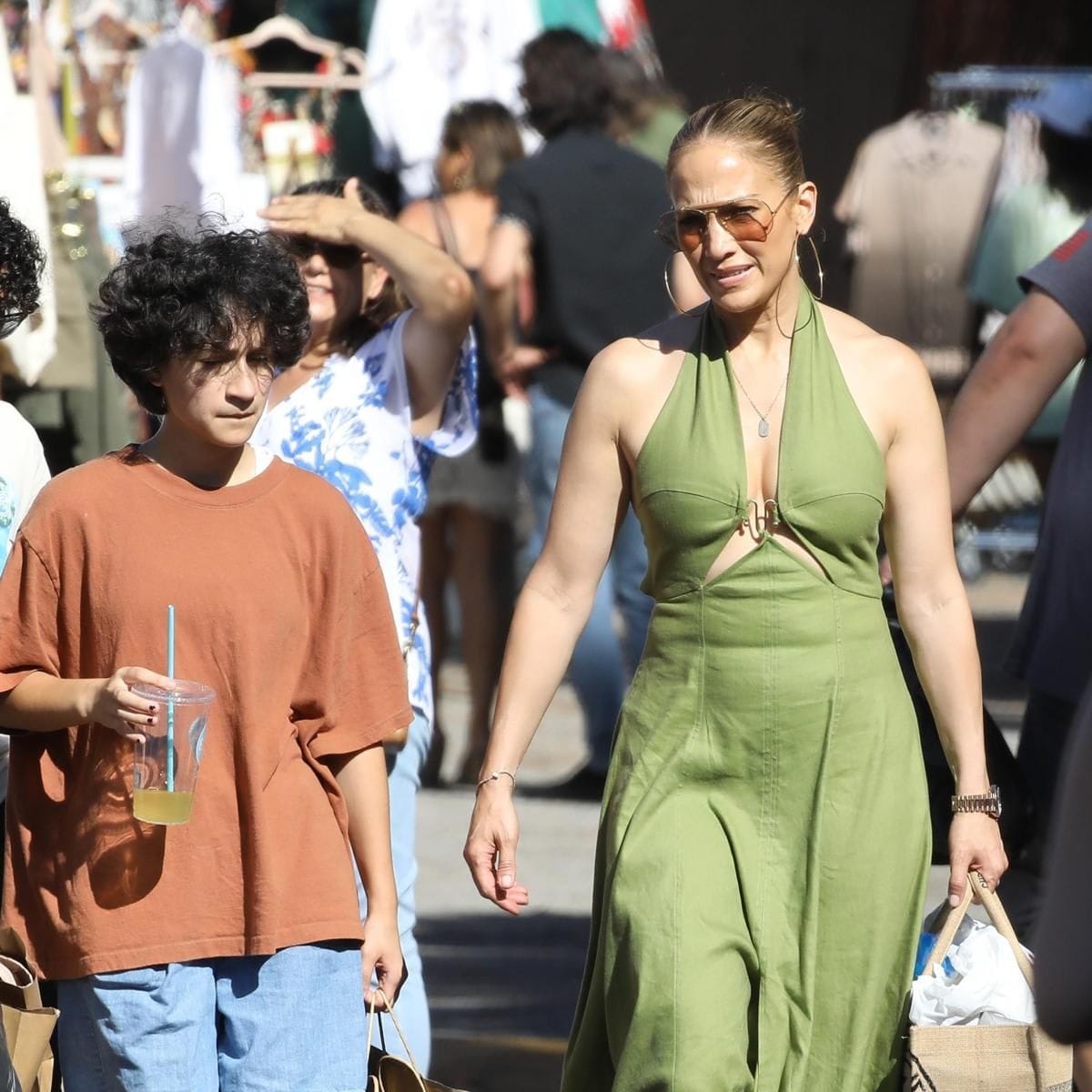 Jennifer Lopez and Emme in Los Angeles