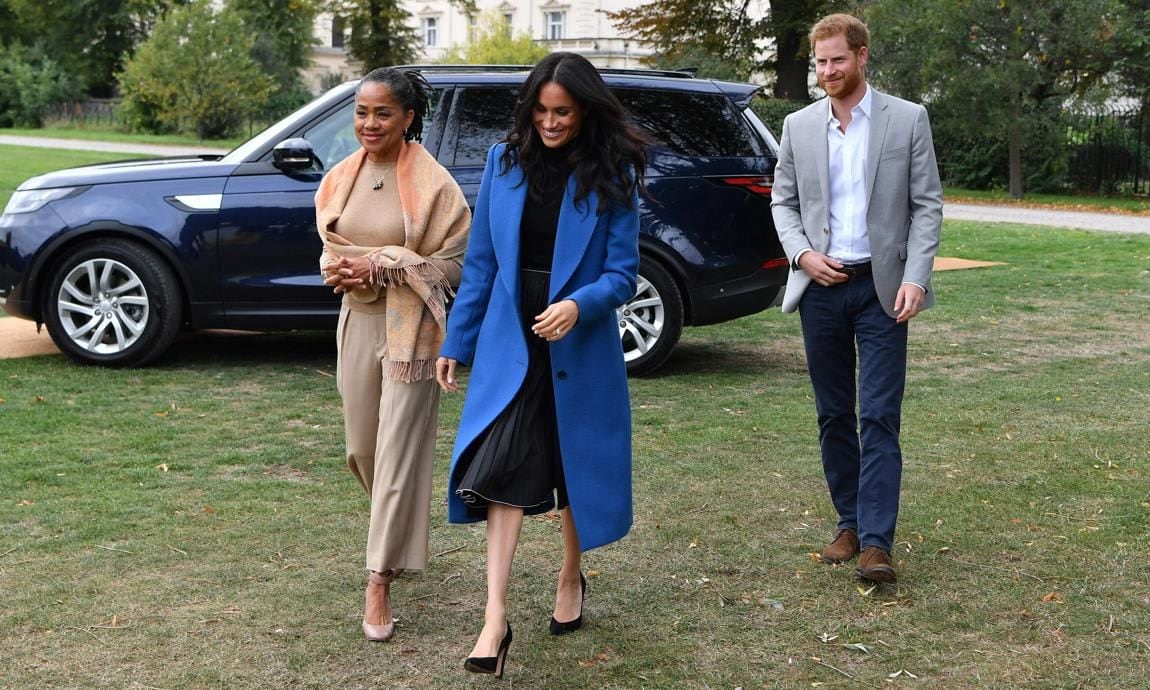 Doria Ragland joins Meghan and Prince Harry at Greenfell cook book launch