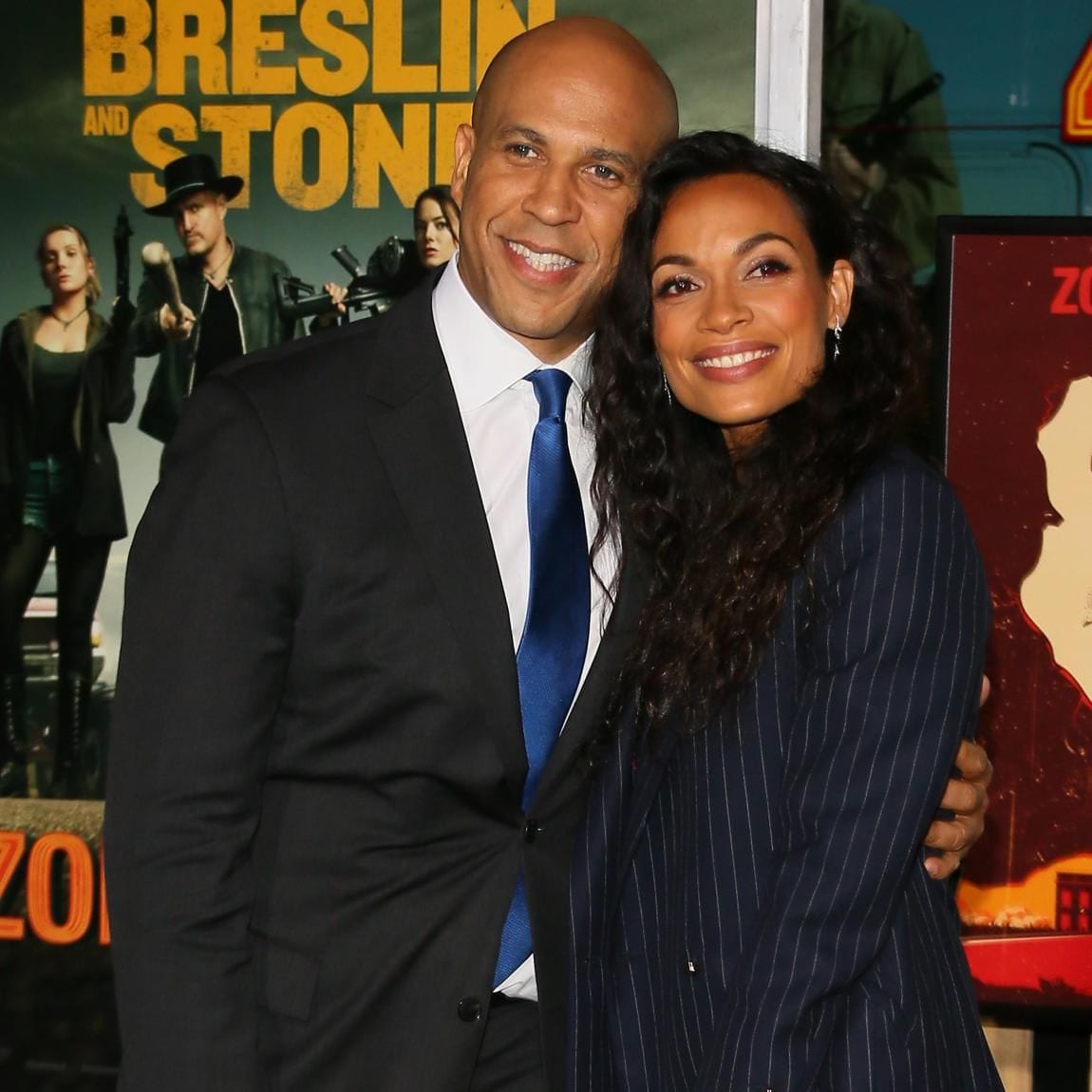 Rosario Dawson and Cory Booker