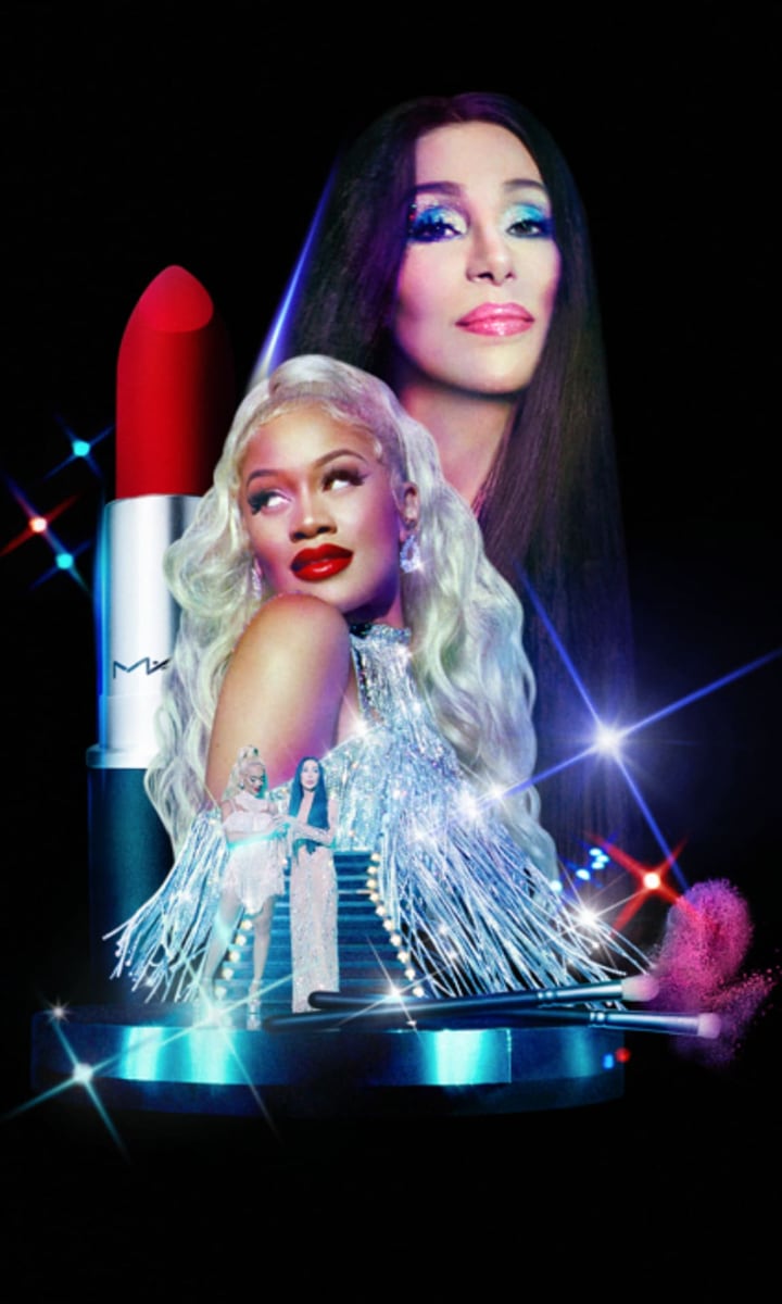 Cher and Saweetie accepted M·A·C Cosmetics latest challenge and put their makeup to the test
