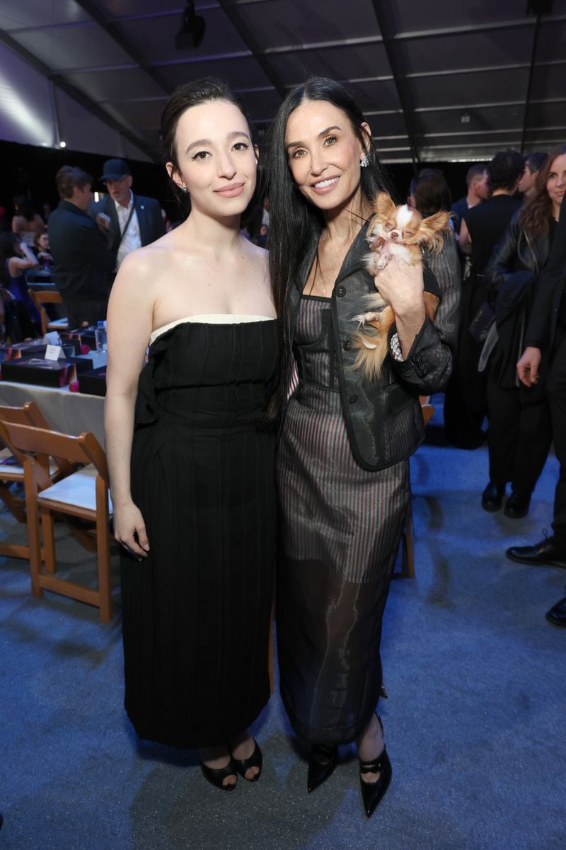 Mikey Madison and Demi Moore attend the 2025 Film Independent Spirit Awards 