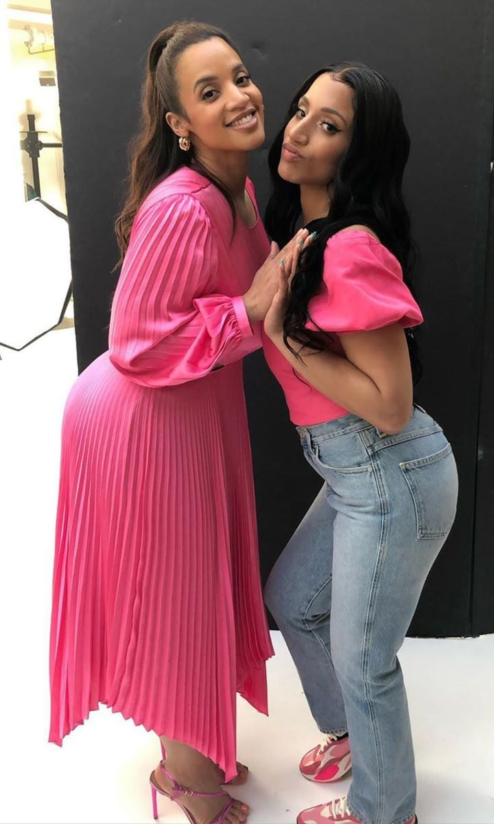 Dascha Polanco with daughter Dasany