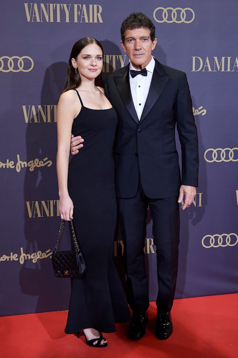 Antonio Banderas and Stella del Carmen Banderas attend the Vanity Fair awards 2019 in Madrid, Spain.