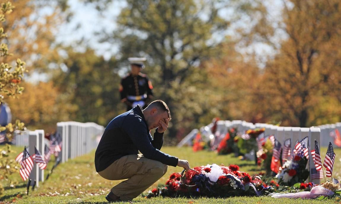 Biden Participates In Veterans Day Ceremonies At Arlington Nat'l Cemetery