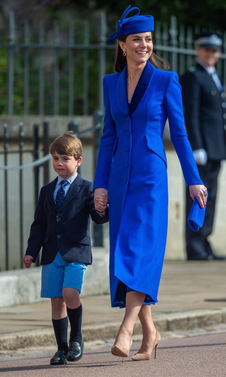 Prince Louis attended Easter service with the royal family for the first time on April 9, 2023.