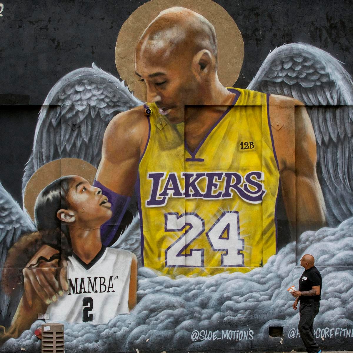 Landlord wants mural of Kobe Bryant and her daughter Gianna taken down