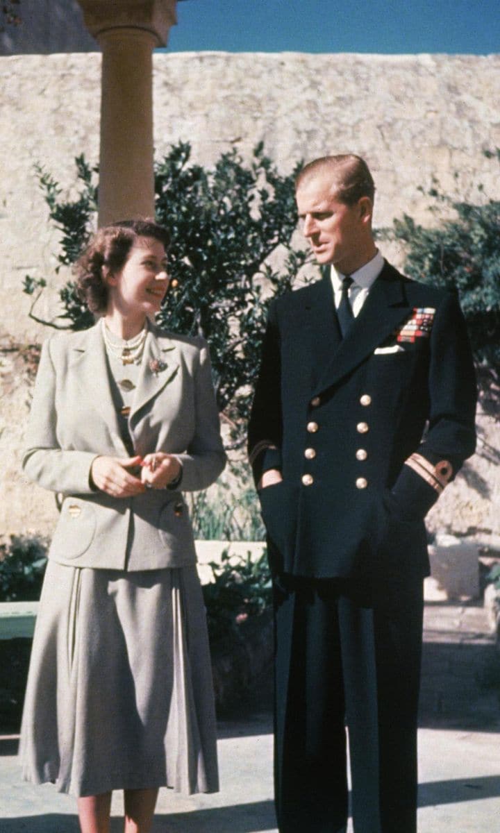 Reina Isabel y el principe Felipe