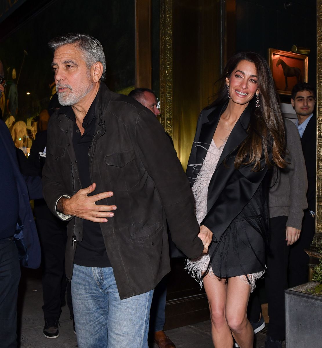 George and Amal Clooney in New York