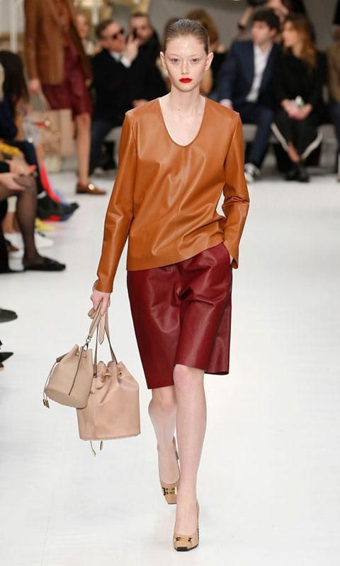 Total leather look by Tod's