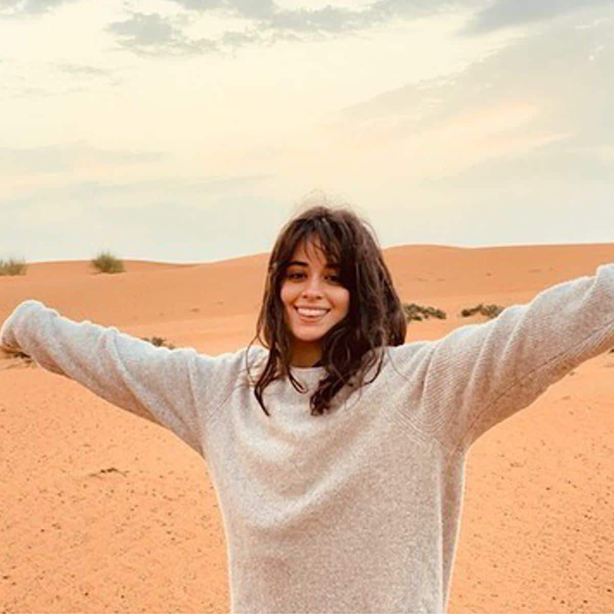 Camila Cabello in the desert