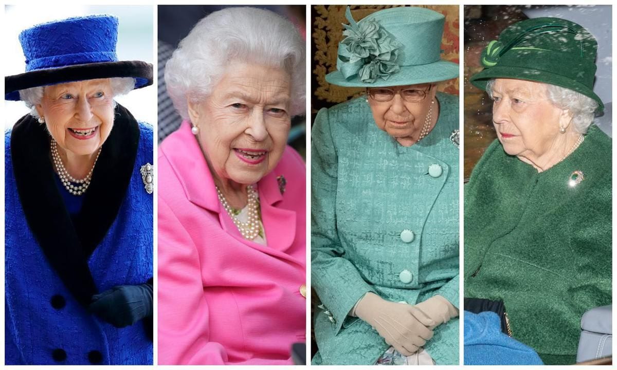 Although royals can’t wear bold colors on their nails, the late monarch included neon and other vivid tones in her wardrobe